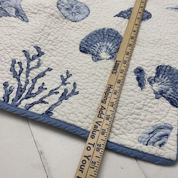 Sigrid Olsen Pillow shams 2 PC Standard Sz COASTAL Sea Shells Under The Sea - Picture 5 of 6